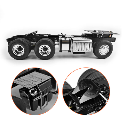 LESU 6x6/6x4 Metal Chassis 20130016-A/B with 2 Speed Transmission for 1/14 DIY TAMIYA 3363 1851 Tractor Truck Model Spare Part