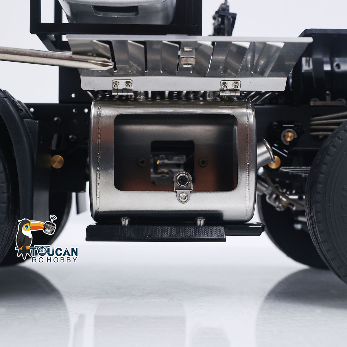 TOUCAN RC HOBBY LESU Metal RC Assembled Heavy-duty Chassis for 1/14 Scale 1851 3363 Tractor Truck 3 Speed Transmission Highline Equipment Rack Truck UpgradeParts