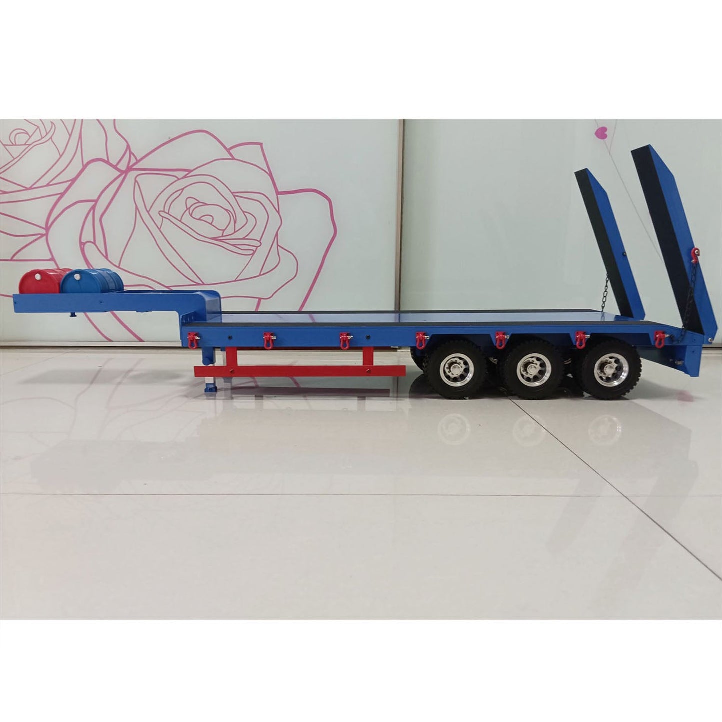 IN STOCK Metal 3 Axles Trailer Semi-trailer for 1/14 RC Tractor Truck