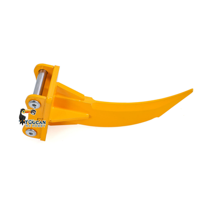 1/12 RC Hydraulic Excavator Metal Trapezoidal Bucket Narrow Toothless Toothed Grille Rake Attachment for 323GX Digger Construction Vehicle