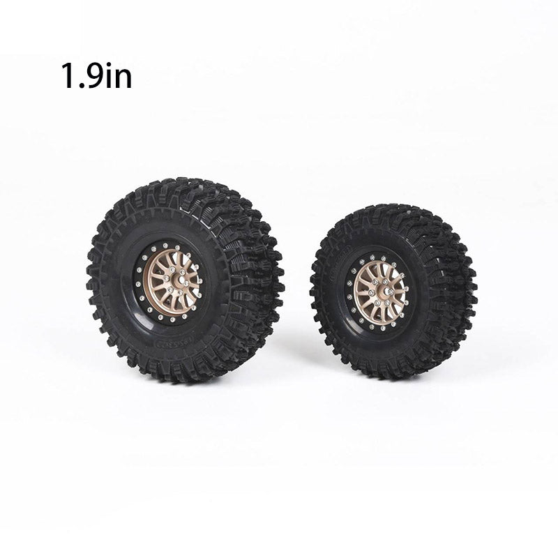 YIKONG Aluminum Alloy 1.9/2.2 Inch Wheel Hubs Tyres Tires for 1/10 RC Crawler Car Model Accessories