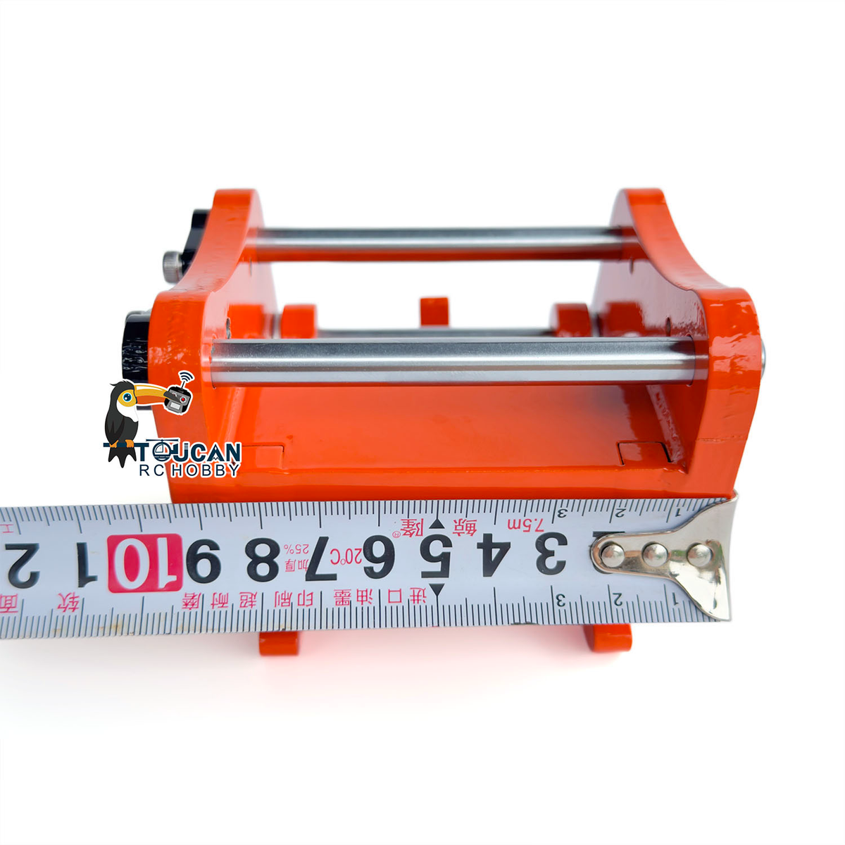 TOUCAN 1/8 Metal RC Excavator Attachments for 385CF Hydraulic Digger, Ripper, Bucket, Rake, Quick Coupler & Construction Model