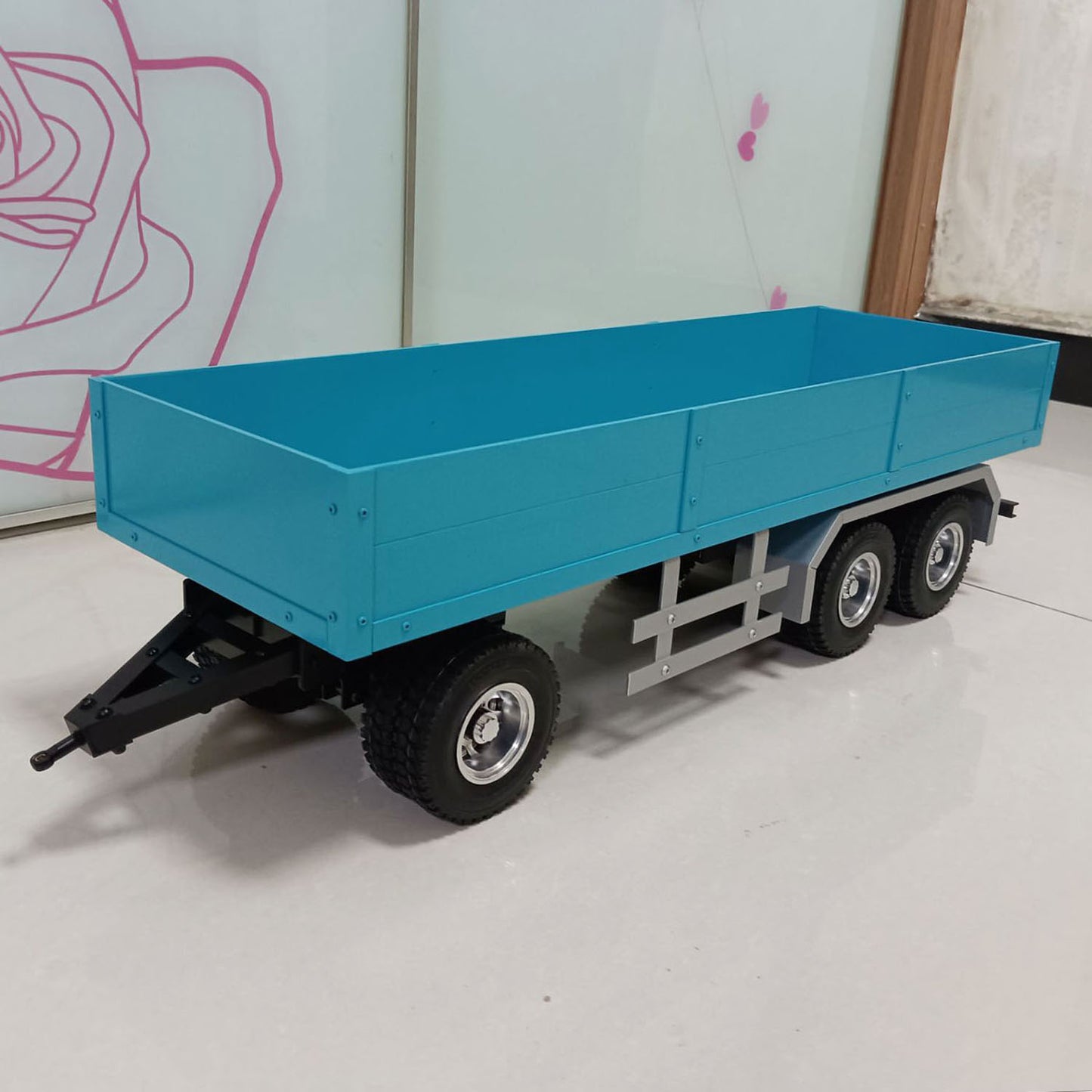 1/14 Metal 3 Axles Full Trailer for RC Tractor Truck