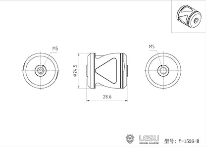 LESU Metal Filter for 1/14 DIY TAMIYA Hydraulic Dumper Truck