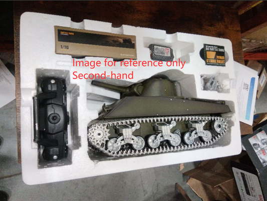 Second Hand US Stock Henglong 1/16 Customized 7.0 M4A3 Sherman RC Tank 3898 Barrel Recoil 360¡ã Metal