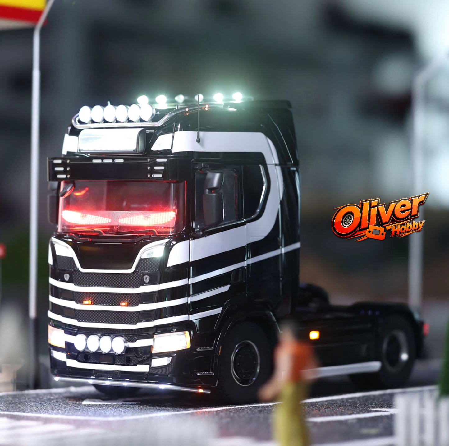 Dynamic Eye Light For DIY 1/14 TAMIYA Remote Control Tractor Truck 56368 56371 56379 56376 RC Lorry Car FH16 56375 56360 R620