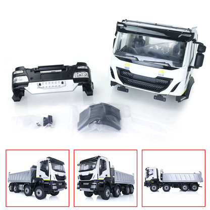 Kunststoff-Auto-Shell mit Innen-Ersatzteil für 1/14 TAMIYA RC Truck IVECOL Dumper