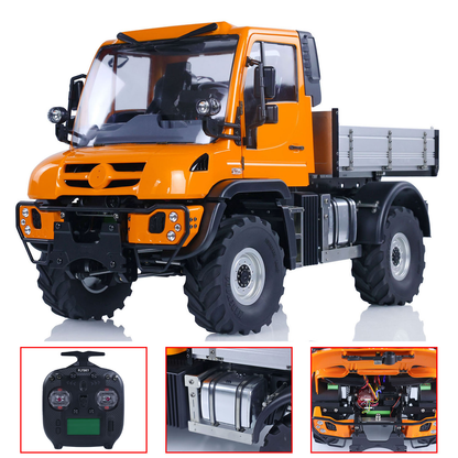 1/10 U423 4X4, lackiert, zusammengebaut, RC PNP, Offroad-Rock-Crawler-Auto mit Metalleimer