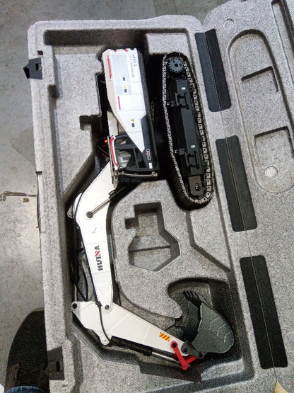 Second Hand US Stock 1/14 HUINA RC Metal Excavator Model Toys 1594 Radio Control Digger Light Sound Battery