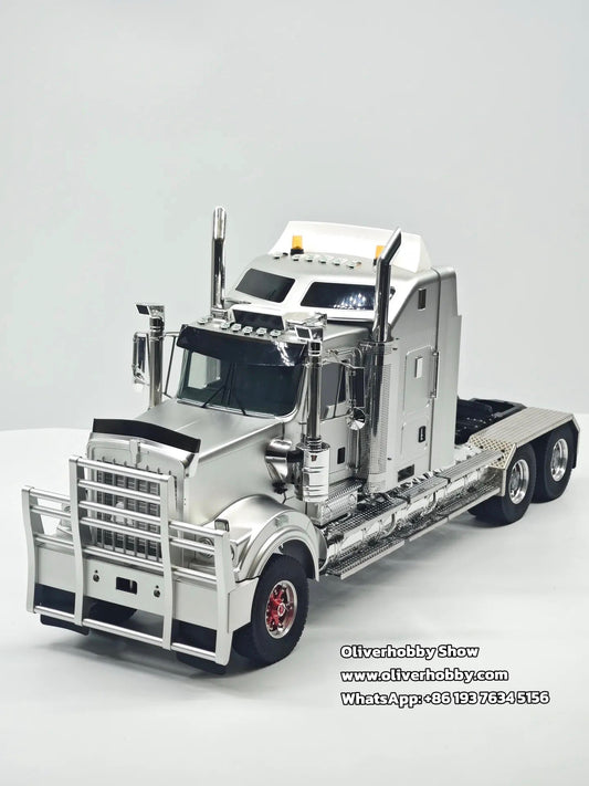 2 Speed W509 1/14 6x4 Metal Radio Control Tractor Truck JDM 518KS RC Lorry Car Motor No ESC Radio Light Sound System ARTR Model