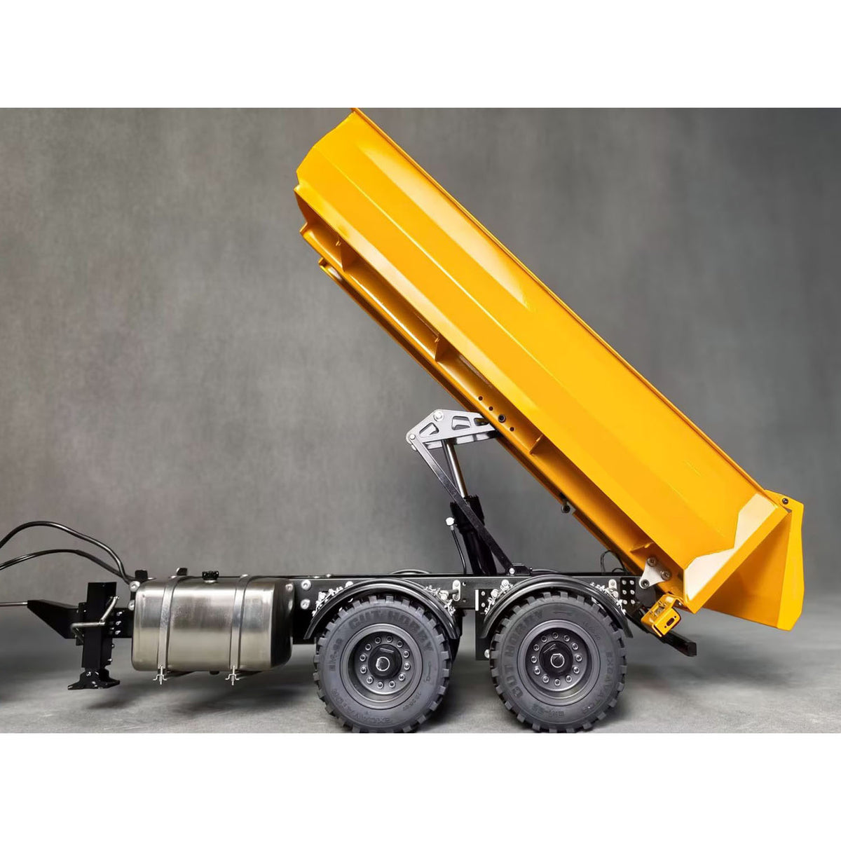 TOUCAN 2 Axles 1/14 Metal Dump Trailer Manual Support Legs for 6x6 Remote Control Tractor Truck RC Lorry Hydraulic Crane 4151 AK