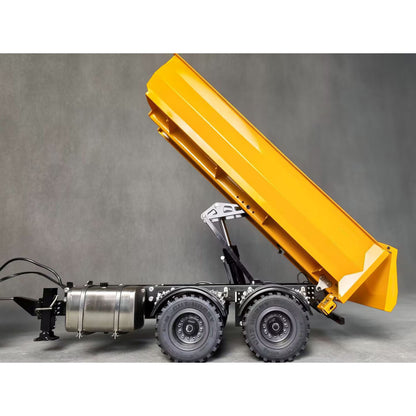TOUCAN 2 Axles 1/14 Metal Dump Trailer Manual Support Legs for 6x6 Remote Control Tractor Truck RC Lorry Hydraulic Crane 4151 AK