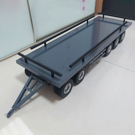 Metal 5 Axles Trailer for 1/14 RC Hydraulic Dump Tractor