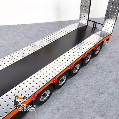 1:14 Metal 5 Axles Trailer for RC Tractor Trucks