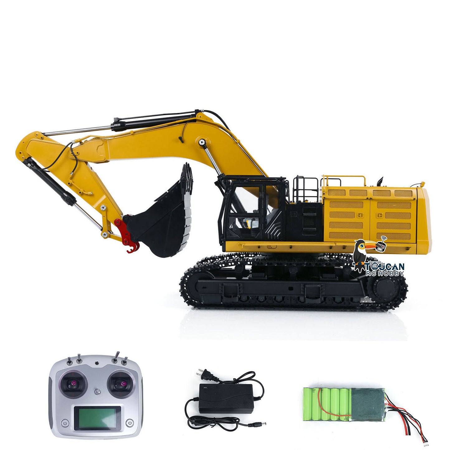 BMG 1:14 RC hydraulic excavator C374-LME full metal spray painted ready to run mining model