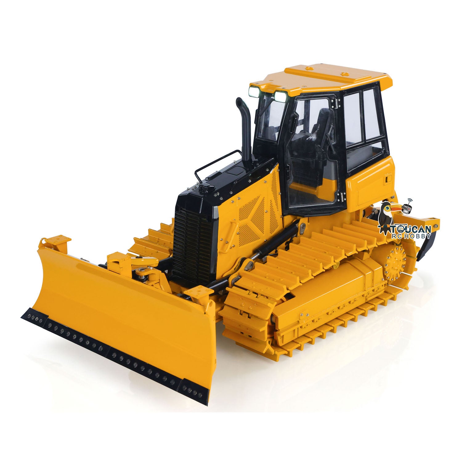 BSM D3 1/12 RC Hydraulic Bulldozer Front View Metal Dozer Model
