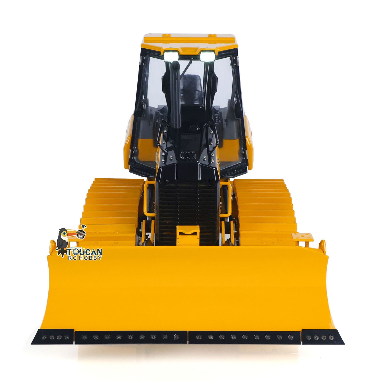 BSM D3 RC Bulldozer Front View Detailed Cab and Blade Structure