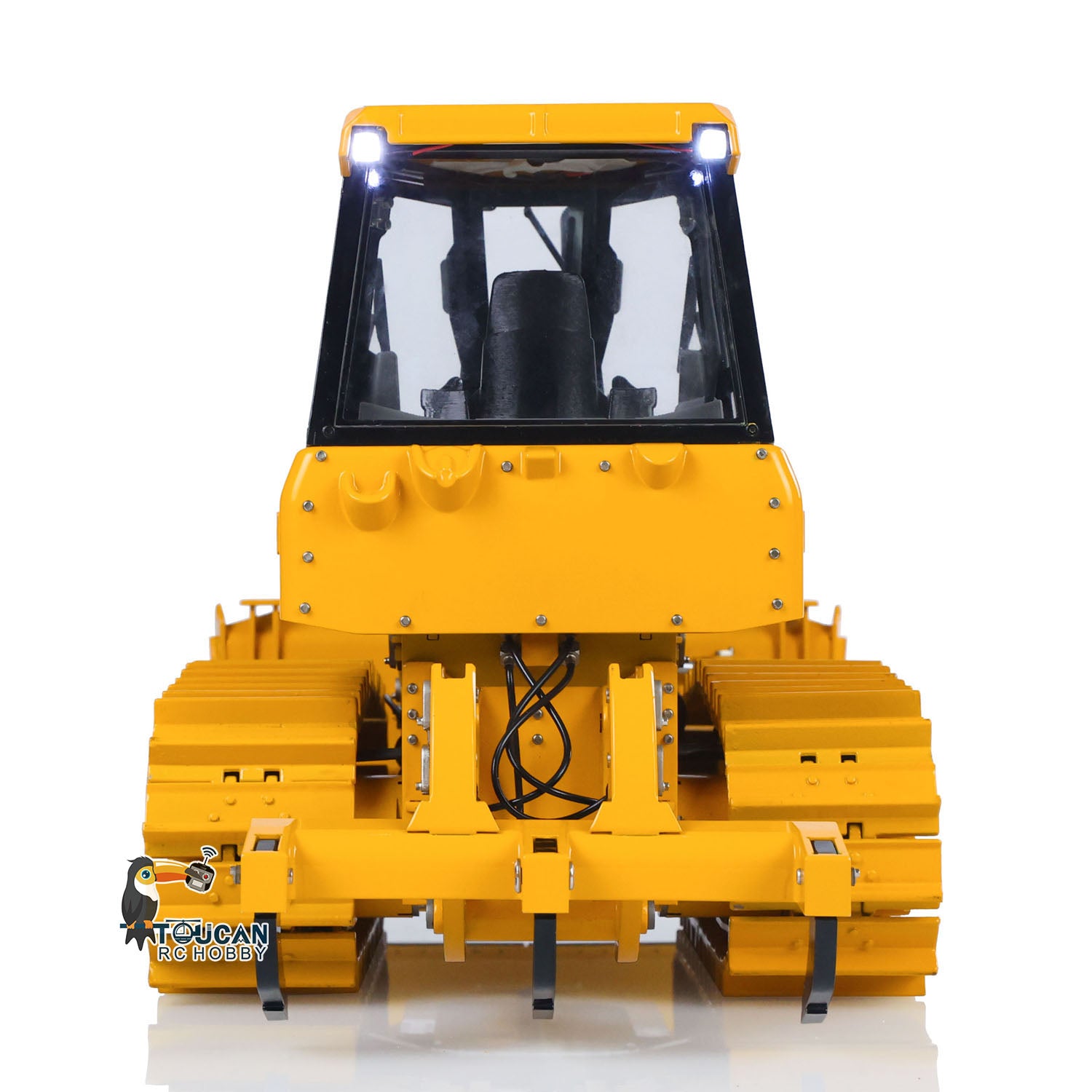 BSM D3 RC Bulldozer Rear View with Hydraulic Tail Hook Detail