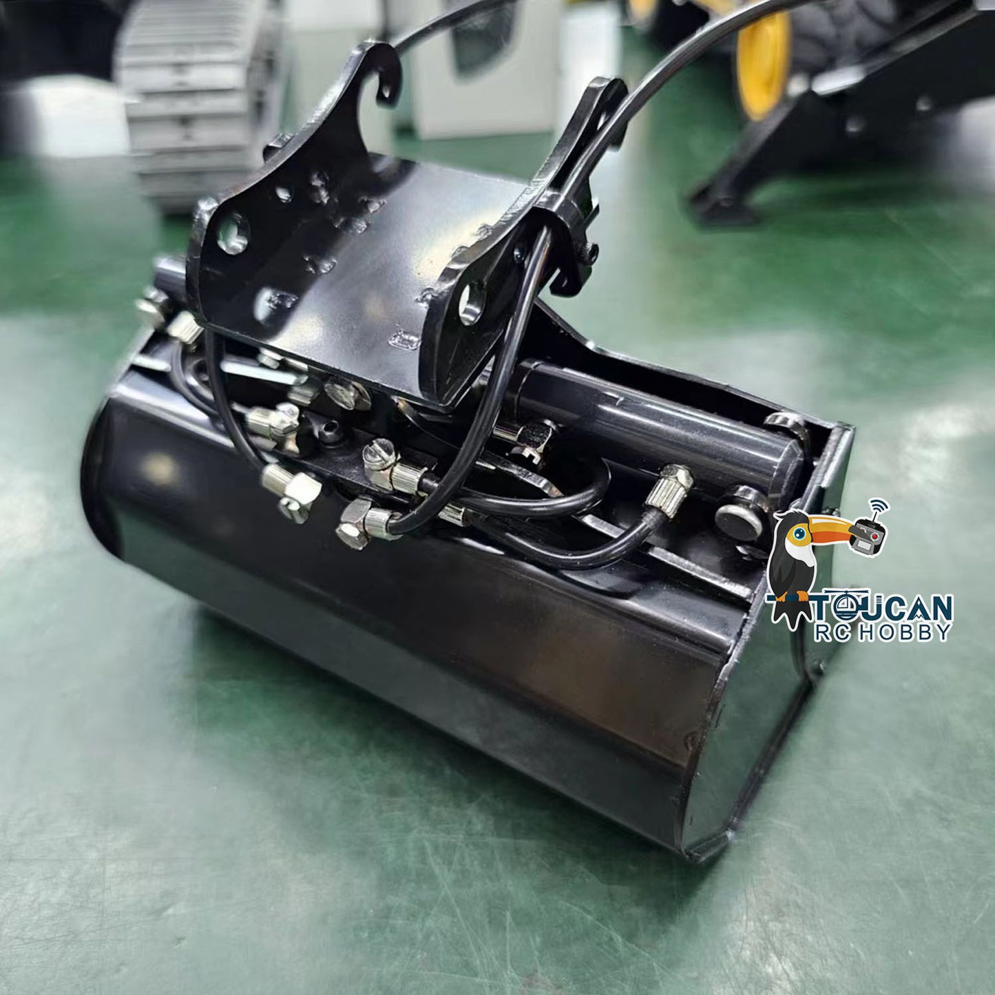 MTM Metal Hydraulic Tiltable Rotable Bucket Telescopic Boom Claw for 1/14 EC380 946 RC Hydraulic Excavator Digger