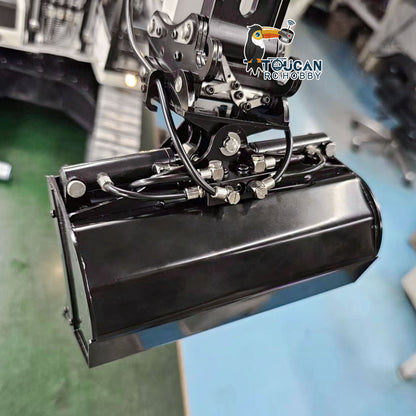 MTM Metal Hydraulic Tiltable Rotable Bucket Telescopic Boom Claw for 1/14 EC380 946 RC Hydraulic Excavator Digger