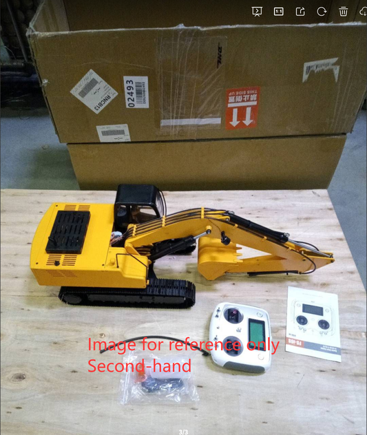 Second Hand Fast Shipping JDM 1/12 Hydraulic Excavator Painted Assembled RC Model Pump Tracks Light Radio