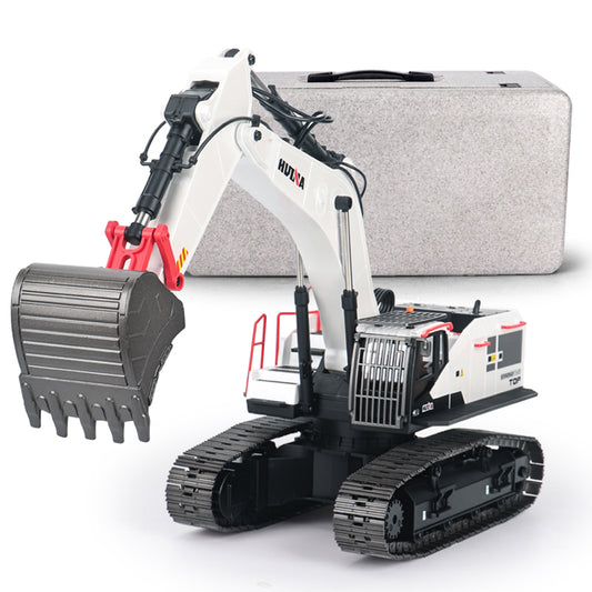 Fast Shipping 1/14 HUINA RC Metal Excavator Model Toys 1594 Radio Light Battery 22CH Sound