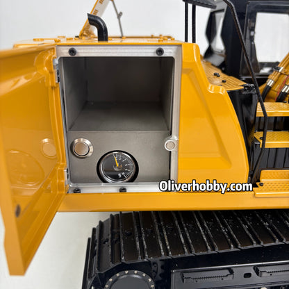 TOUCAN Metal 1/14 Remote Control Hydraulic Excavator 320 8Ways Valve RC Digger Engineering Vehicle ST8 Radio Lights Battery RTR Model