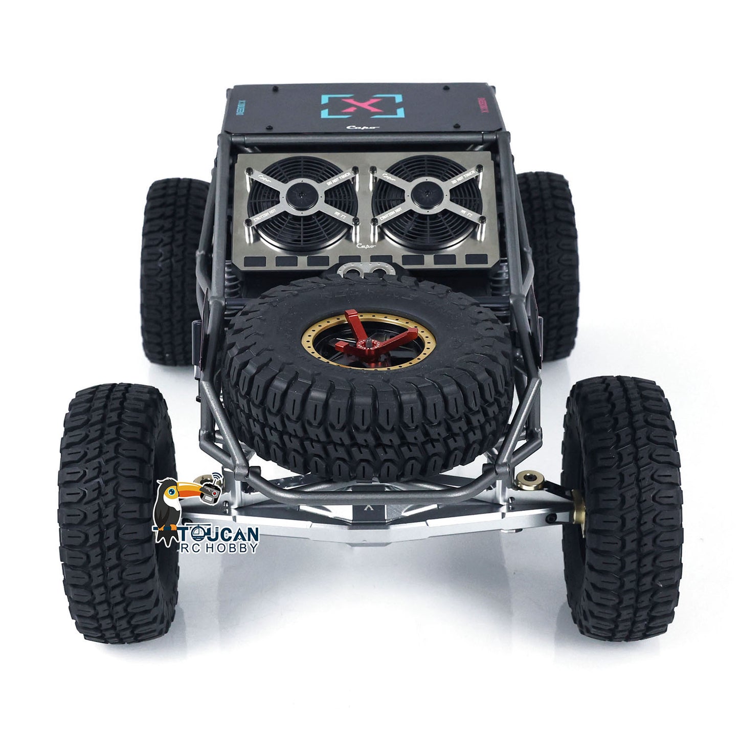 CAPO QueenX 1/8 4x4 metal RC crawler rear view