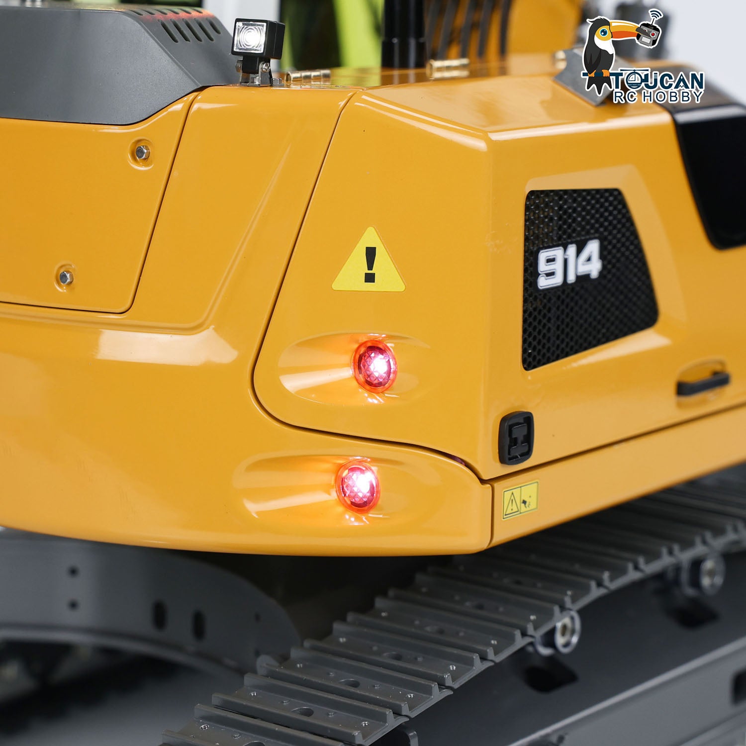 CUT 914 RC Excavator Rear Tail Light and Warning Light Detail