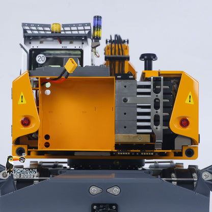 CUT LR914 1/14 metal hydraulic RC wheeled excavator battery compartment detail