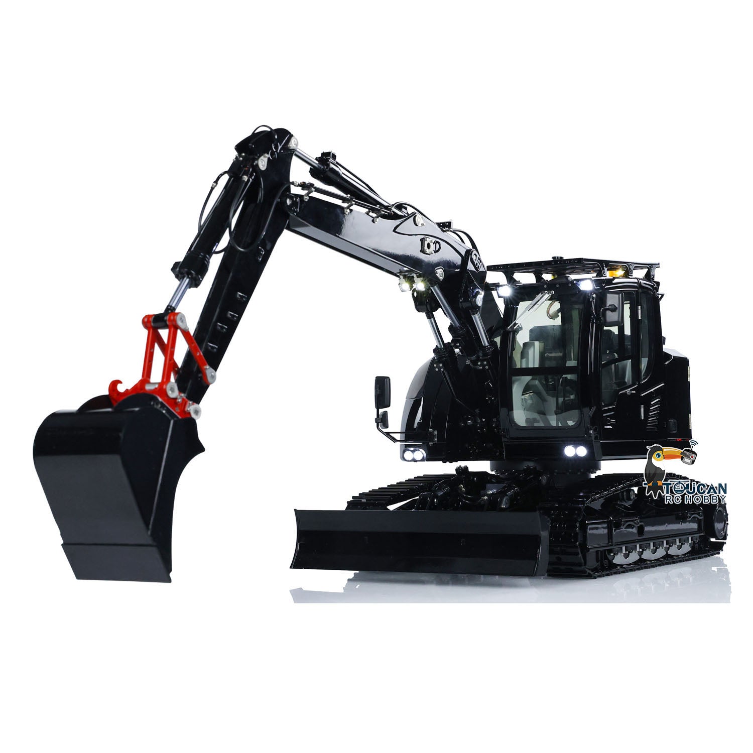 CUT LR914 1/14 RC Hydraulic Excavator Metal Digger Front View RTR Model