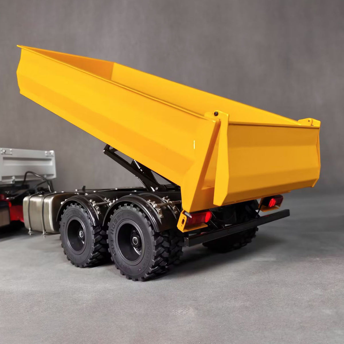 TOUCAN 2 Axles 1/14 Metal Dump Trailer Manual Support Legs for 6x6 Remote Control Tractor Truck RC Lorry Hydraulic Crane 4151 AK
