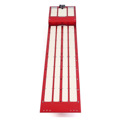 DG 994 1/14 metal RC gooseneck trailer red rear view