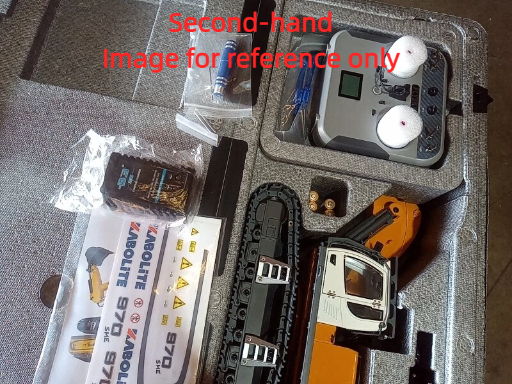 Second Hand US Stock 1/18 Kabolite 5901 100S Electric Lifting RC Excavator Flysky Remote Control Digger Engineering Vehicle Electric Ripper Hammer