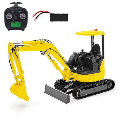 LESU 1/14 Mini RC Hydraulic Excavator PC30 Metal Radio Controlled Digger Model with 6CH Reversing Valves