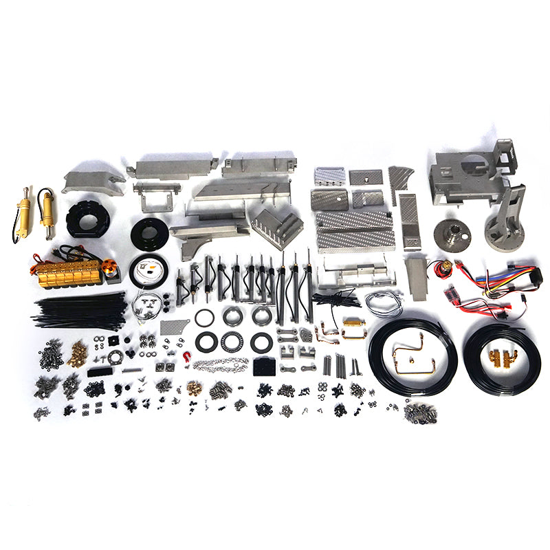 LESU 1/14 RC Hydraulische Lkw Kran Öl Pumpe Dumper