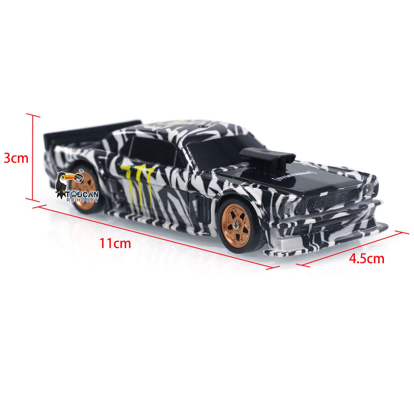 1/43 Funkgesteuertes Drift-Allrad-Mini-Rennauto, Spielzeug-RTR