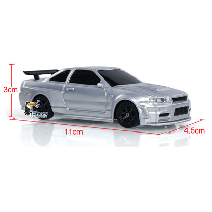 Fast Shipping 1:43 Ready to Run Race Car Gyro Drift Car 4WD Traffic Cones Mini Toy for Boys
