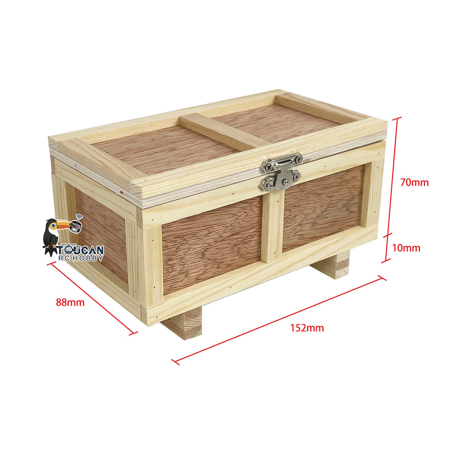 Wooden Box Model for 1/14 1/12 RC Truck Hydraulic Forklift Construction Vehicles