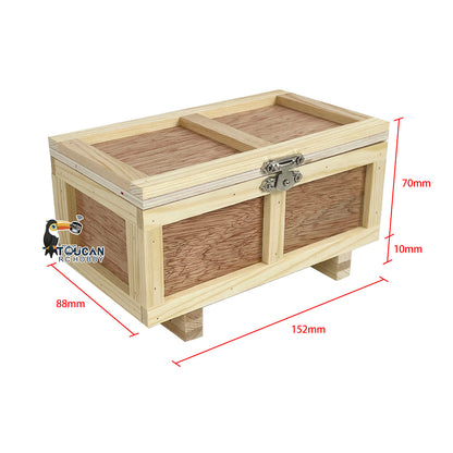 Wooden Box Model for 1/14 1/12 RC Truck Hydraulic Forklift Construction Vehicles