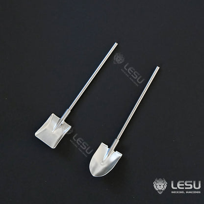 LESU 1/14 Metal Spade Wheelbarrow Model Set for RC Engineering Vehicle Truck Car