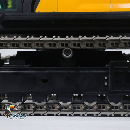 GZJC 395 1/12 Hydraulic Excavator Track Chassis Side Close-Up, Track Roller & Undercarriage Frame Detail