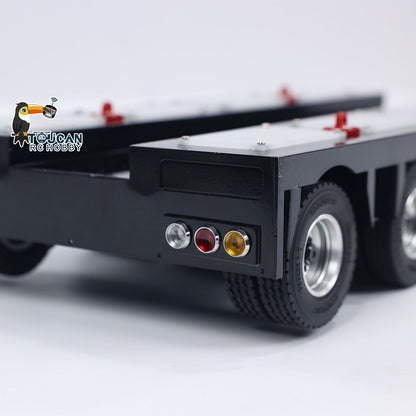 HHG-1 extendable lowbed RC trailer frame detail metal structure 4 axle articulated truck