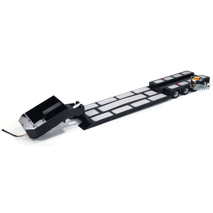 HHG-1 metal RC articulated truck 4 axle extendable lowbed trailer display view
