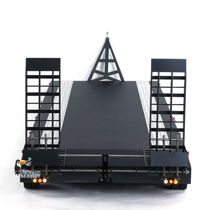 HHG-1 metal 6 axle RC trailer rear view articulated truck coupling structure