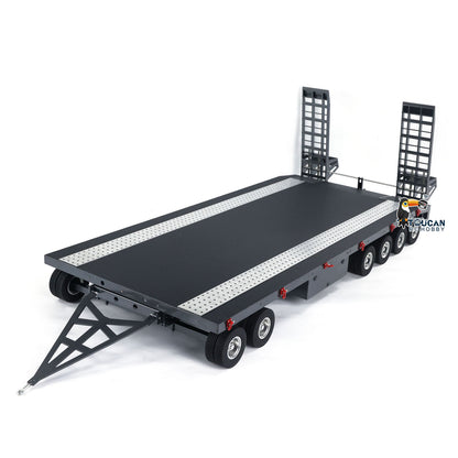 HHG-1 metal 6 axle RC articulated truck trailer 3/4 angle view full model