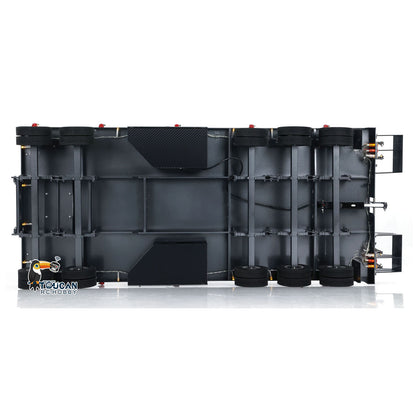 HHG-1 RC crawler truck metal chassis underbody view 5 axle trailer structure