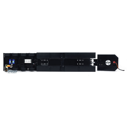 HHG-1 RC lowbed trailer metal chassis 4 axle underbody structure detail