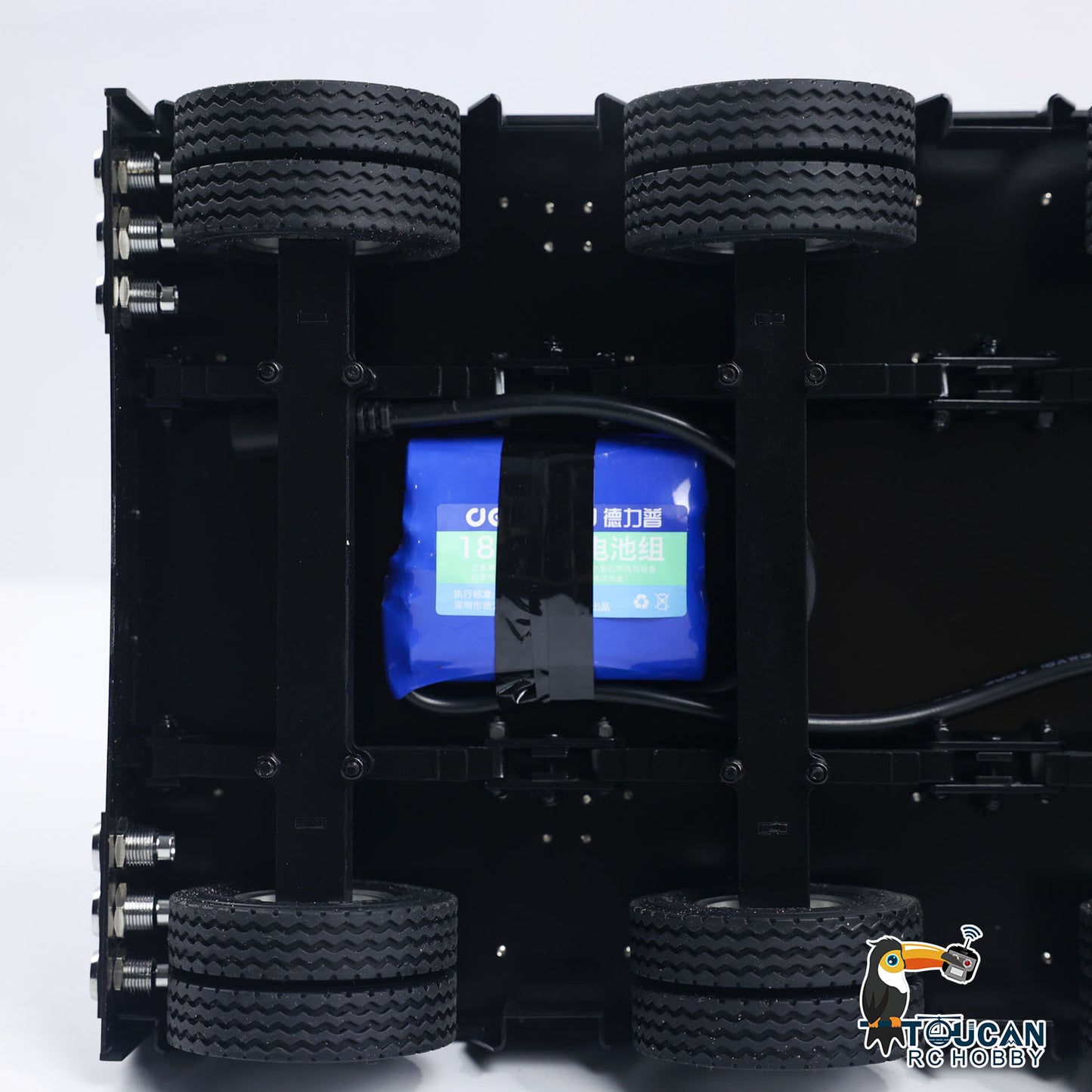 HHG-1 RC semi trailer lighting system detail side marker lights metal 4 axle trailer