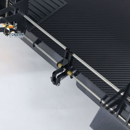 HHG-1 RC trailer body detail metal 6 axle articulated truck frame structure